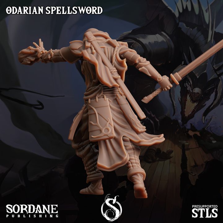 Odarian Spellsword - Casting (25mm Base)