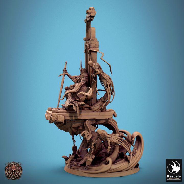 Ombral, the Sepulchral Lord - Seated (60mm Base)
