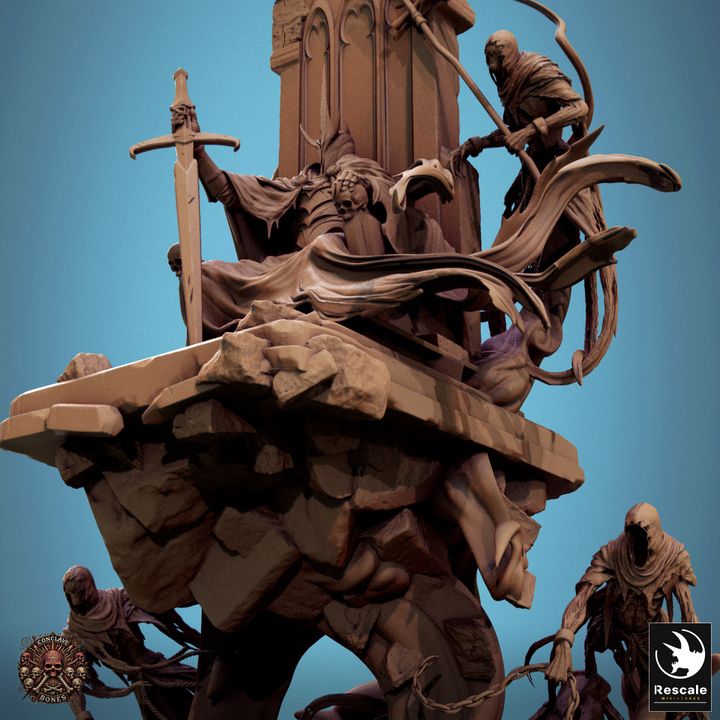 Ombral, the Sepulchral Lord - Seated (60mm Base)