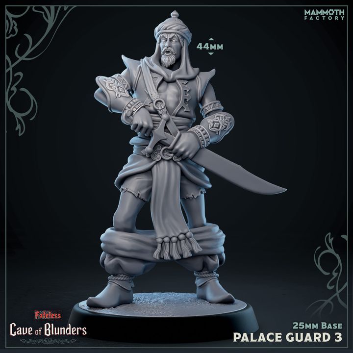 Palace Guard Fighter Humanoids Minis | Medium | Mammoth Factory | D&D DnD Pathfinder Miniature
