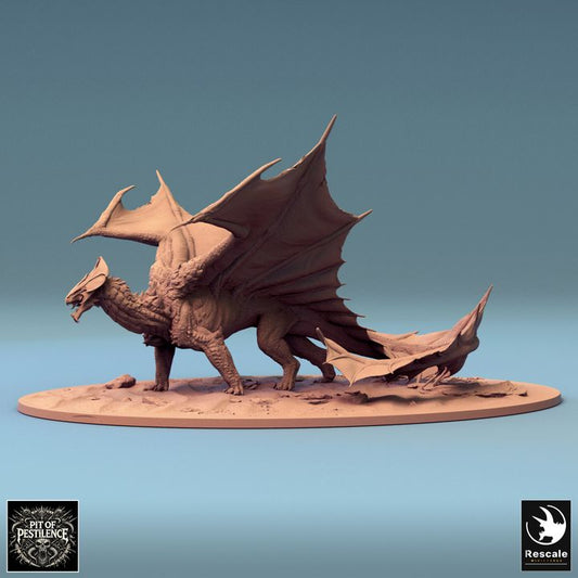 Legendary Brass Dragon - Walking (160mm Base)