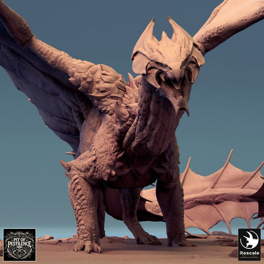 Legendary Brass Dragon - Walking (160mm Base)