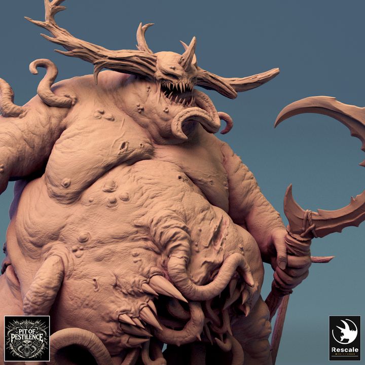 Collection Purulent Demon Monstrosity Tentacles | Colossal | Rescale Miniatures | D&D DnD Pathfinder Miniature