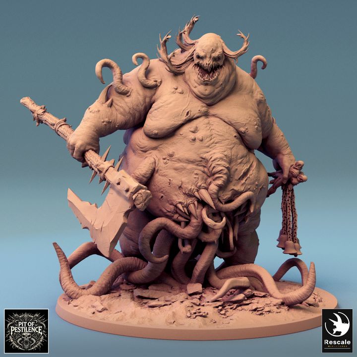 Collection Purulent Demon Monstrosity Tentacles | Colossal | Rescale Miniatures | D&D DnD Pathfinder Miniature