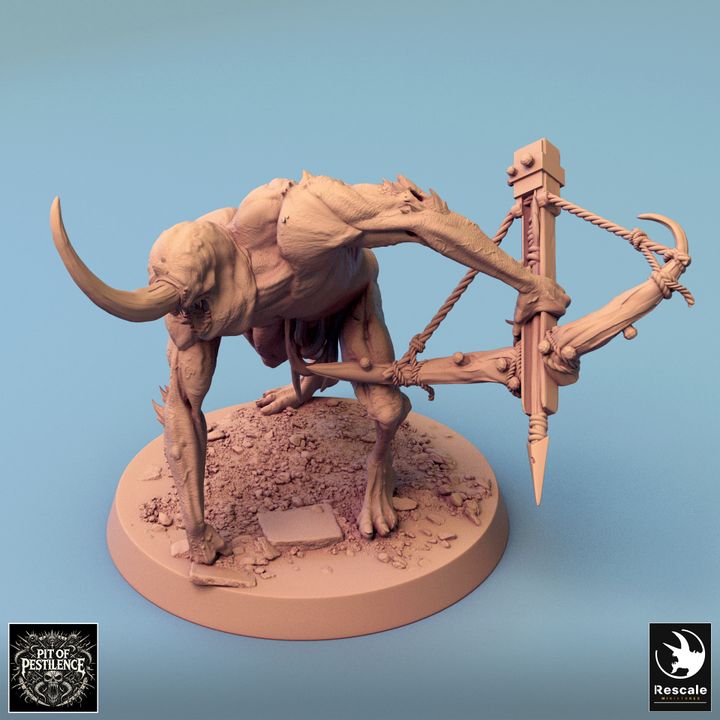 Undead Crossbow Servant Reloading | Medium | Rescale Miniatures | D&D DnD Pathfinder Miniature
