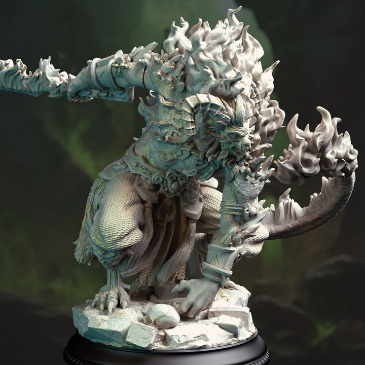 Rakshasa Demon Fiend Miniature | Large | DM Stash | D&D DnD Pathfinder Miniature