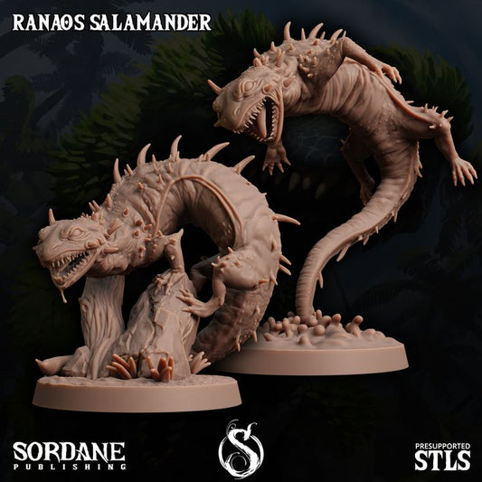 Ranaos Salamander - Coiled (30mm Base)