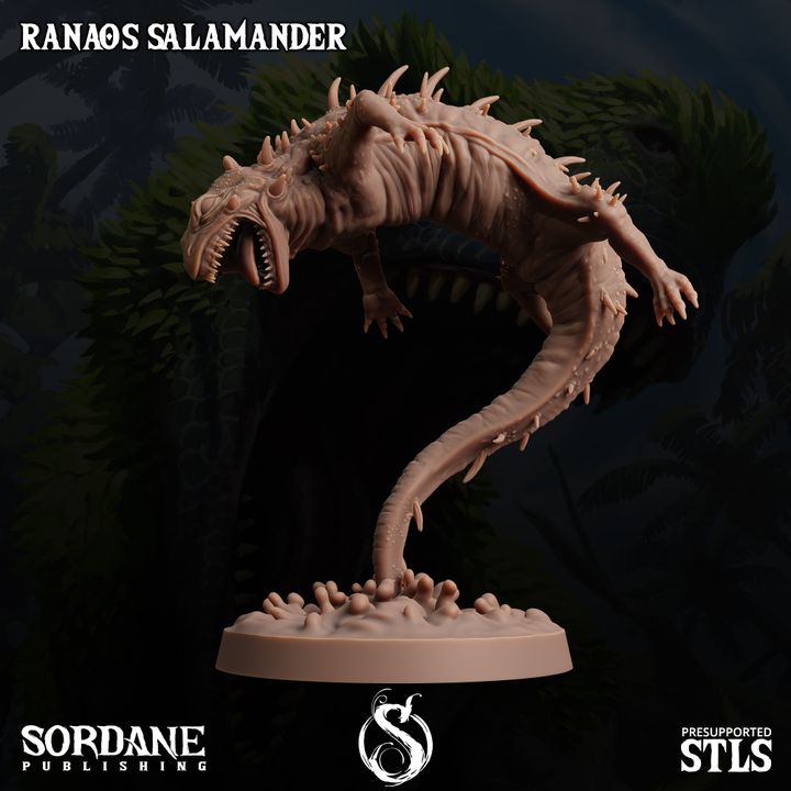Ranaos Salamander - Coiled (30mm Base)