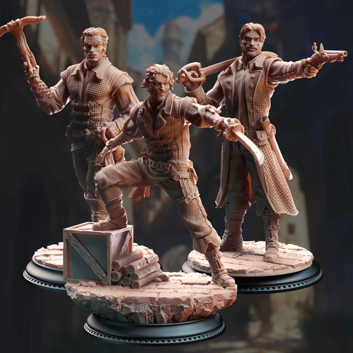 Bandit Swashbuckler Thugs Rogue Humanoids | Medium | DM Stash | D&D DnD Pathfinder Miniature