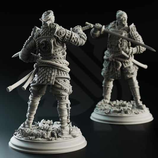 Wandering Samurai Fighter Warrior | Medium | DM Stash | D&D DnD Pathfinder Miniature