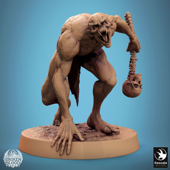 Collection Savage Undead Ghoul Miniature | Medium | Rescale Miniatures | D&D DnD Pathfinder Miniature