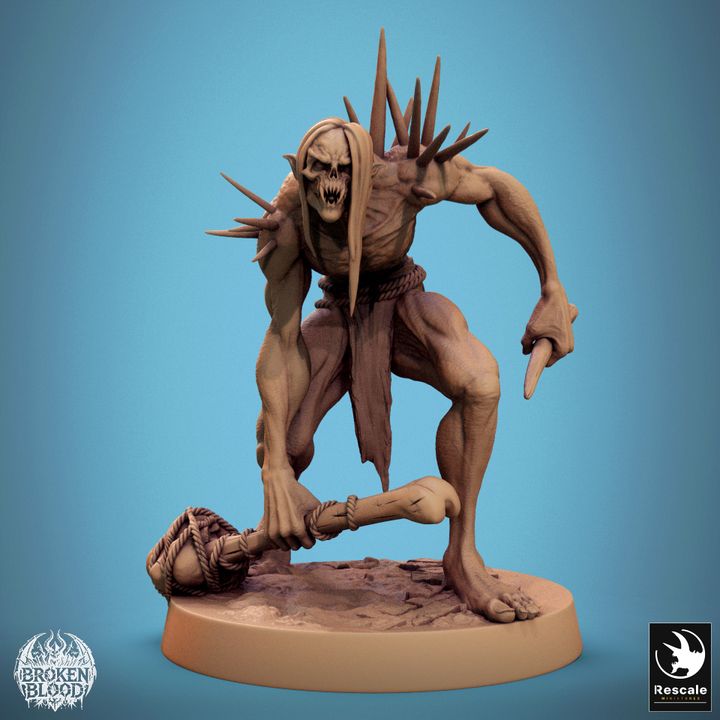 Collection Savage Undead Ghoul Miniature | Medium | Rescale Miniatures | D&D DnD Pathfinder Miniature