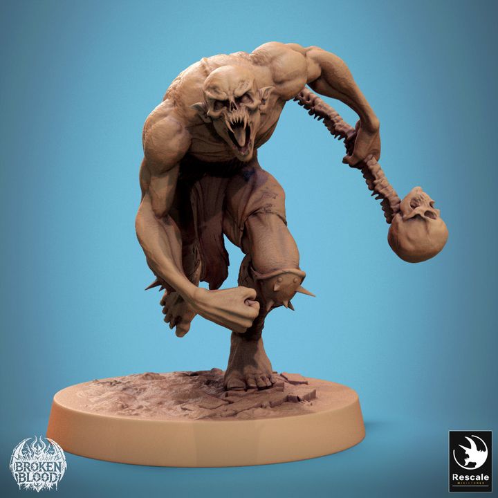 Collection Savage Undead Ghoul Miniature | Medium | Rescale Miniatures | D&D DnD Pathfinder Miniature