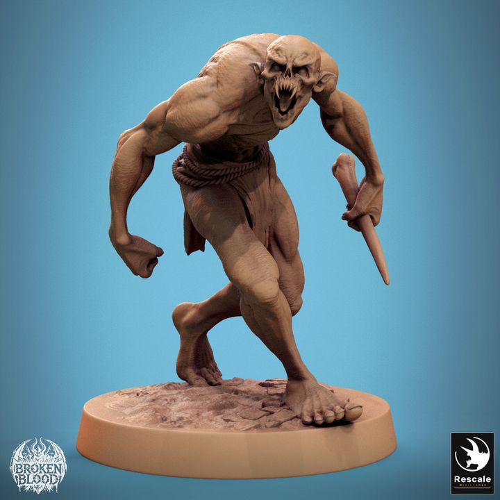 Collection Savage Undead Ghoul Miniature | Medium | Rescale Miniatures | D&D DnD Pathfinder Miniature