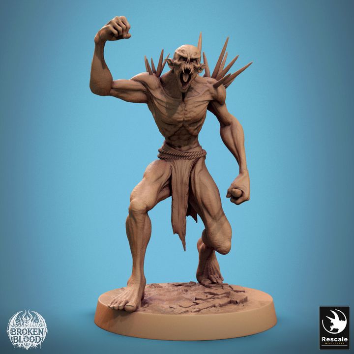 Collection Savage Undead Ghoul Miniature | Medium | Rescale Miniatures | D&D DnD Pathfinder Miniature