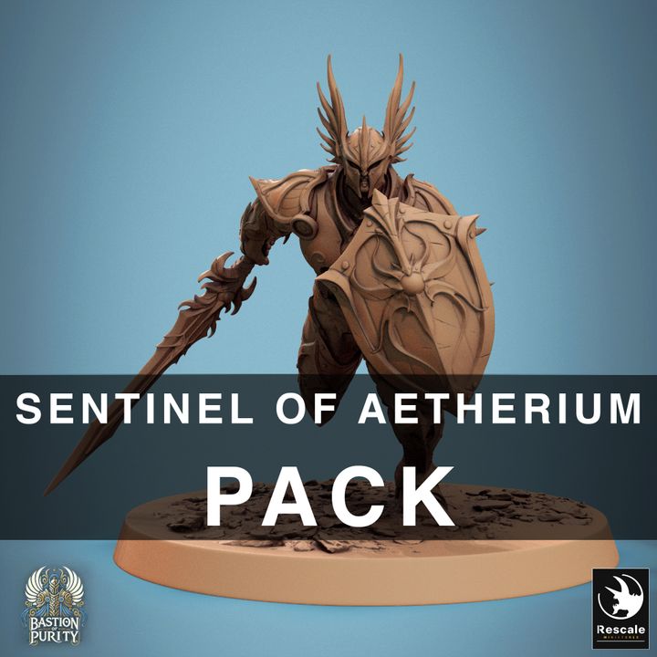 Collection Warforged Construct Defender Weapons | Large | Rescale Miniatures | D&D DnD Pathfinder Miniature