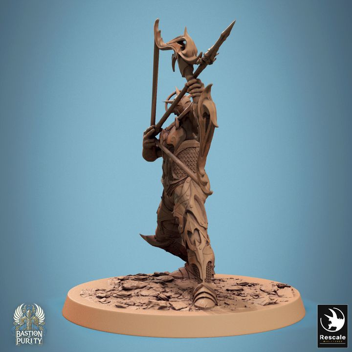 Celestial Warrior Archer Bow Stance | Large | Rescale Miniatures | D&D DnD Pathfinder Miniature