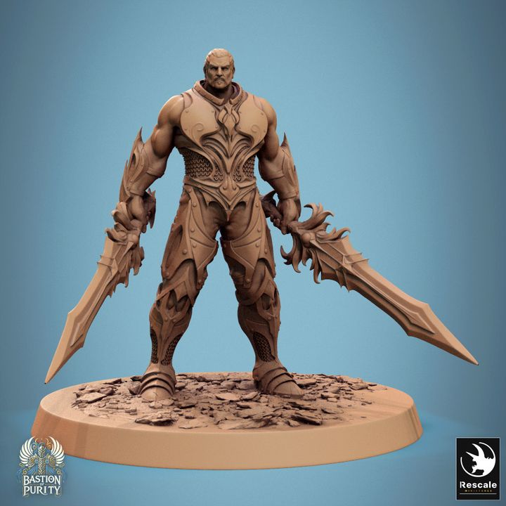Sentinel Guardian Construct Fighter | Medium | Rescale Miniatures | D&D DnD Pathfinder Miniature