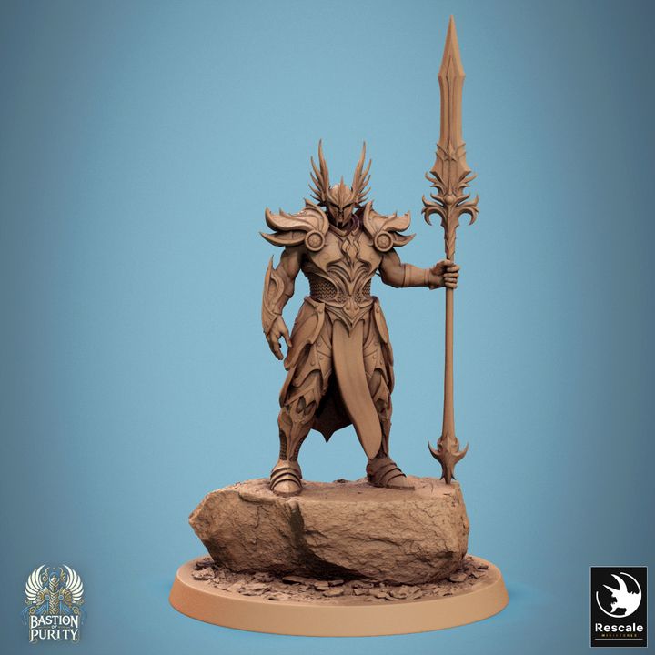 Sentinel Guardian Spear Paladin | Large | Rescale Miniatures | D&D DnD Pathfinder Miniature