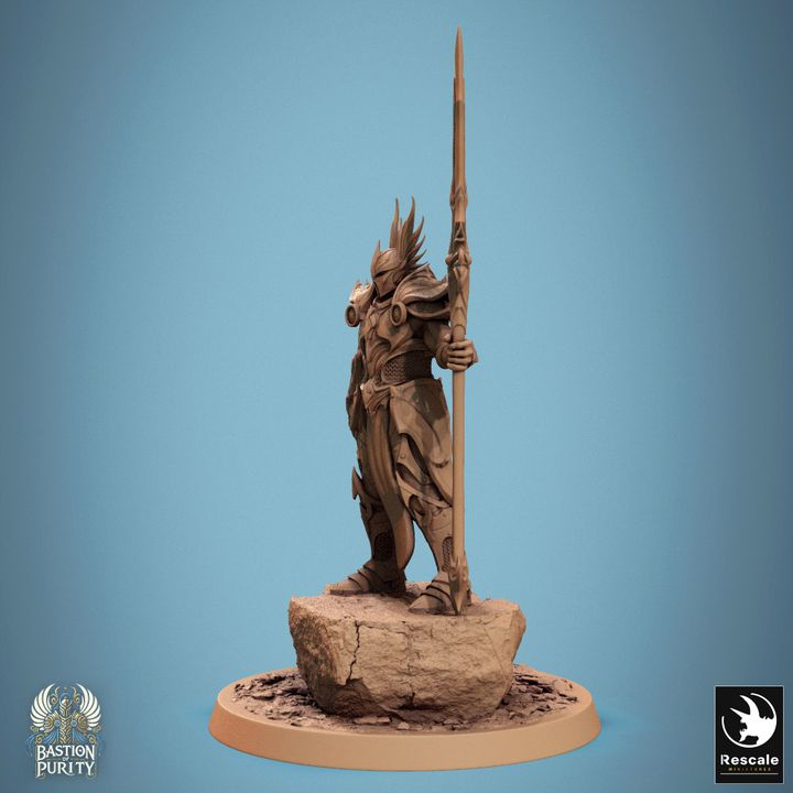Sentinel Guardian Spear Paladin | Large | Rescale Miniatures | D&D DnD Pathfinder Miniature