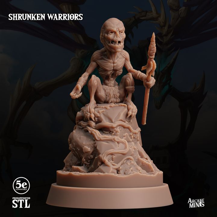 Undead Necromancer Warrior Miniature | Medium | Sordane Publishing | D&D DnD Pathfinder Miniature