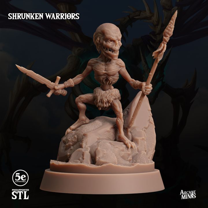Undead Necromancer Warrior Miniature | Medium | Sordane Publishing | D&D DnD Pathfinder Miniature