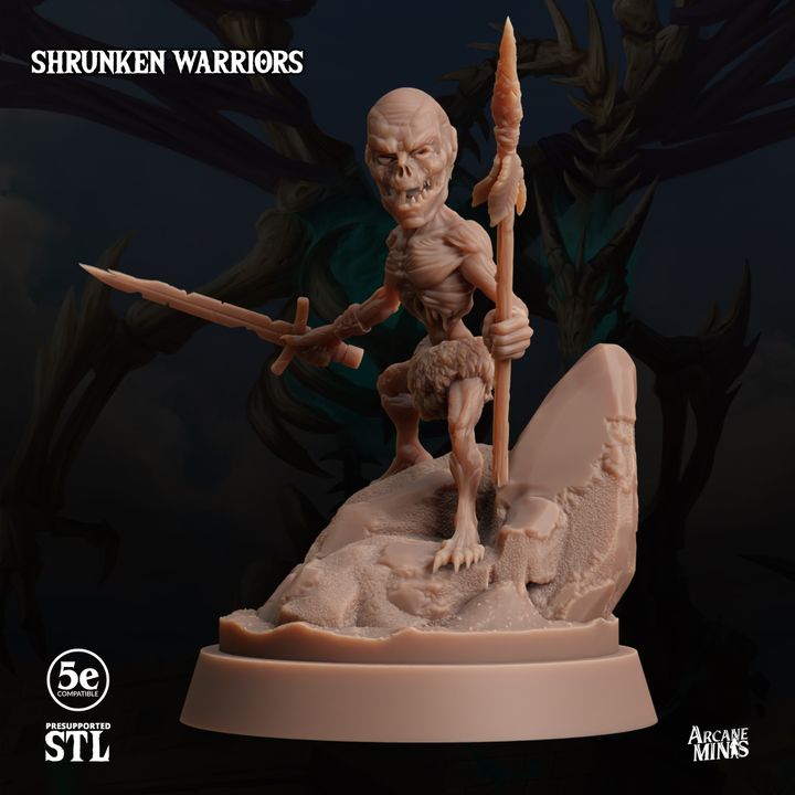 Undead Necromancer Warrior Miniature | Medium | Sordane Publishing | D&D DnD Pathfinder Miniature