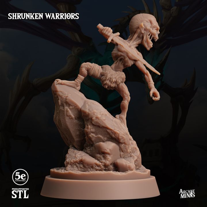 Undead Necromancer Warrior Miniature | Medium | Sordane Publishing | D&D DnD Pathfinder Miniature