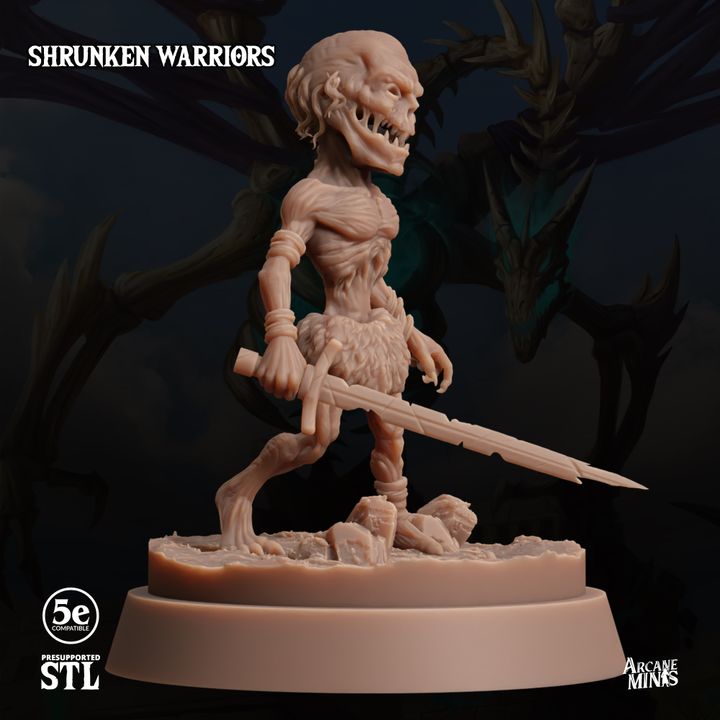 Undead Necromancer Warrior Miniature | Medium | Sordane Publishing | D&D DnD Pathfinder Miniature