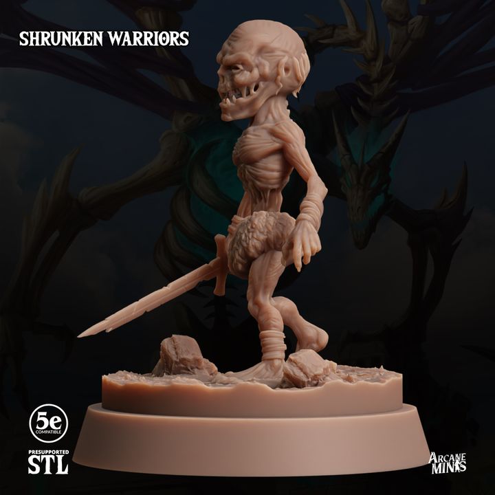 Undead Necromancer Warrior Miniature | Medium | Sordane Publishing | D&D DnD Pathfinder Miniature
