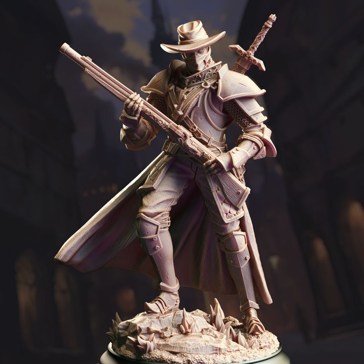 Inquisitor Gunslinger Ranger Fighter | Medium | DM Stash | D&D DnD Pathfinder Miniature