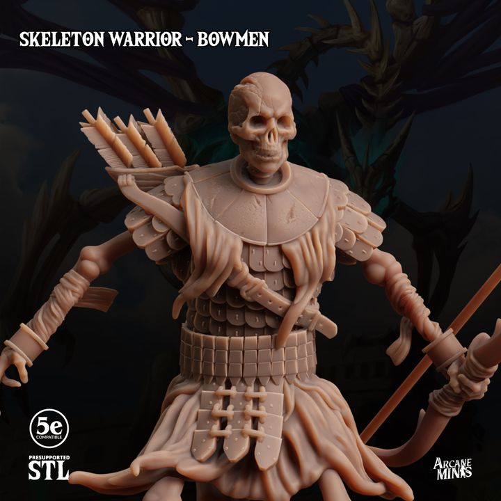 Skeleton Archer - Aiming (25mm Base)