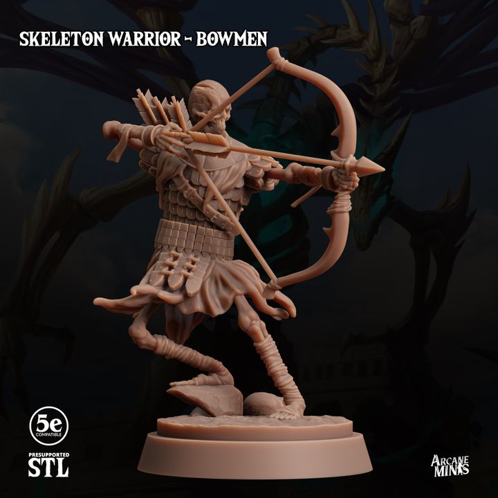 Skeleton Archer - Aiming (25mm Base)