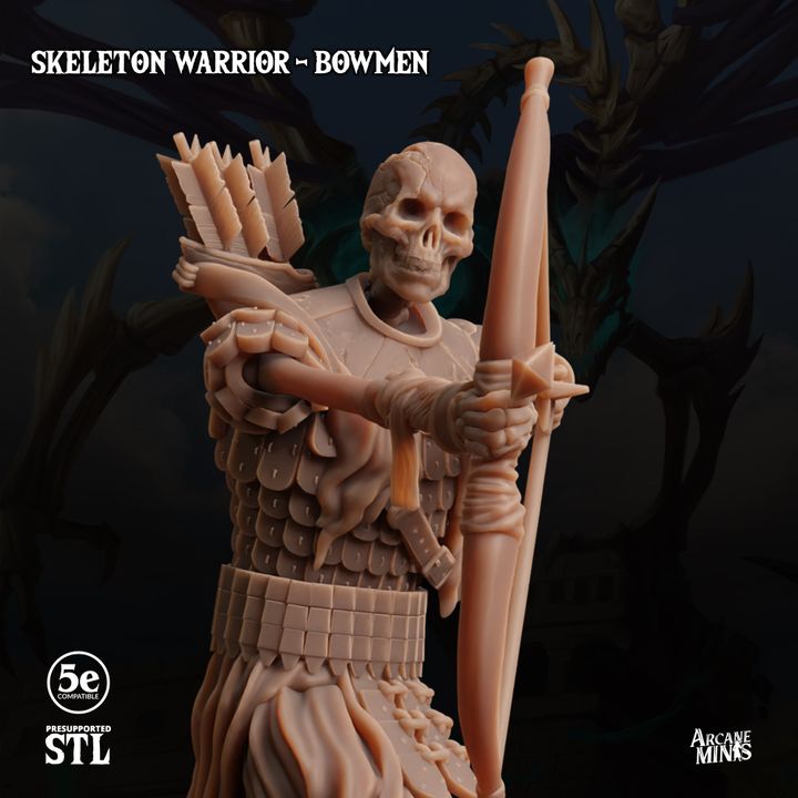 Skeleton Archer - Aiming (25mm Base)