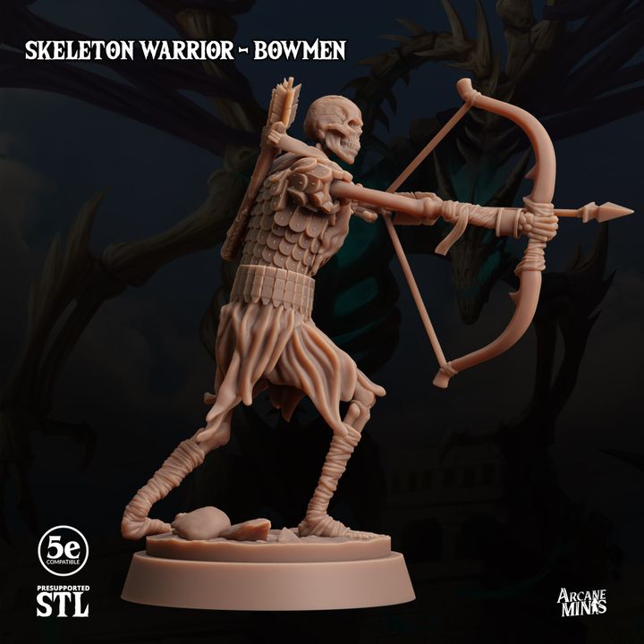 Skeleton Archer - Aiming (25mm Base)