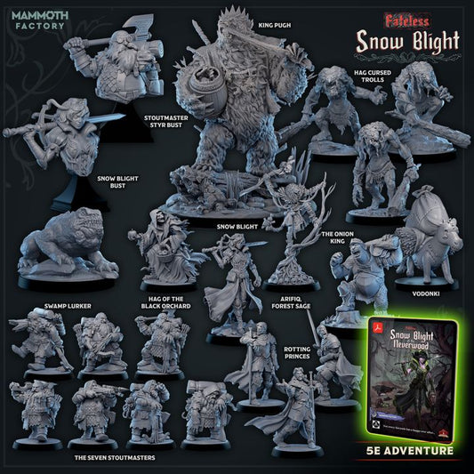 Hag Witch Dark Arcane Fey | Medium | Mammoth Factory | D&D DnD Pathfinder Miniature