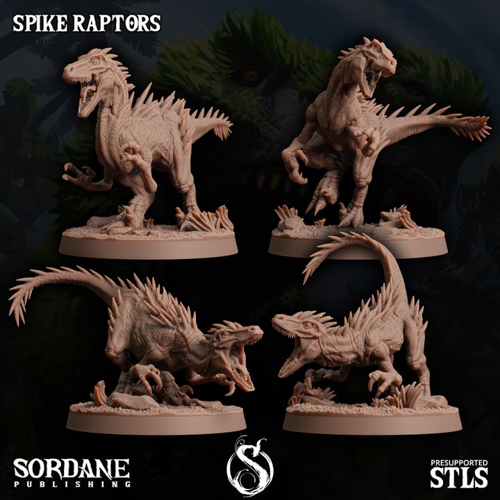 Spike Raptors - Running (30mm Base)
