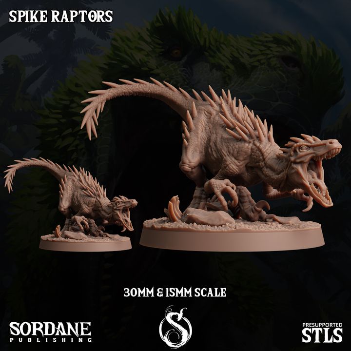 Spike Raptors - Running (30mm Base)