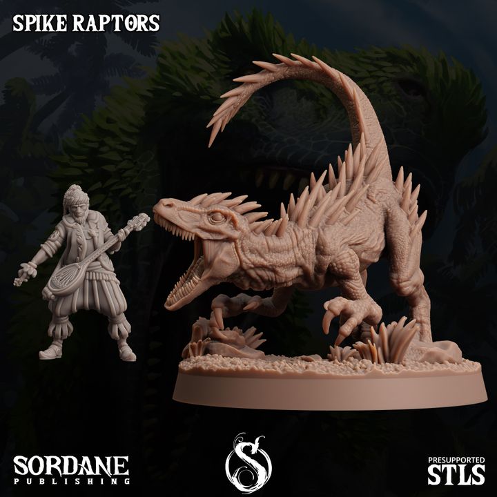 Spike Raptors - Running (30mm Base)