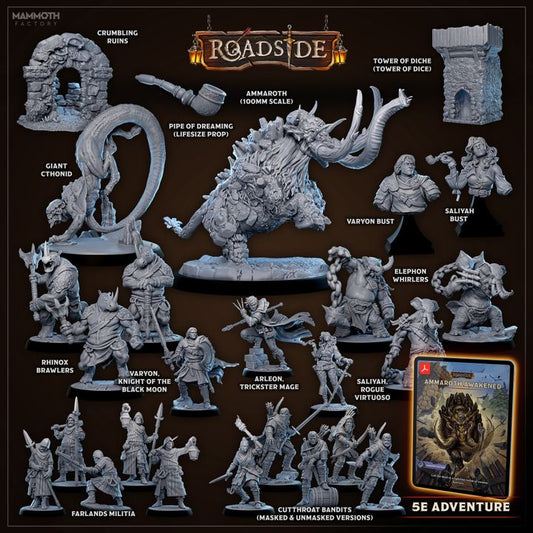Knight Warrior Figurine Bust | Huge | Mammoth Factory | D&D DnD Pathfinder Miniature