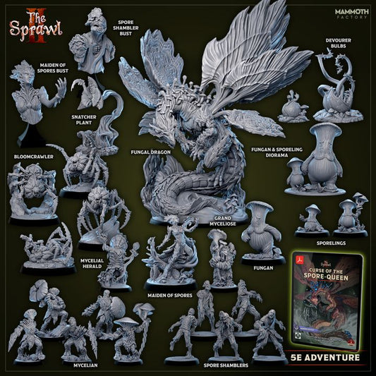 Mycelian Plant Creatures Fiends Nature | Medium | Mammoth Factory | D&D DnD Pathfinder Miniature