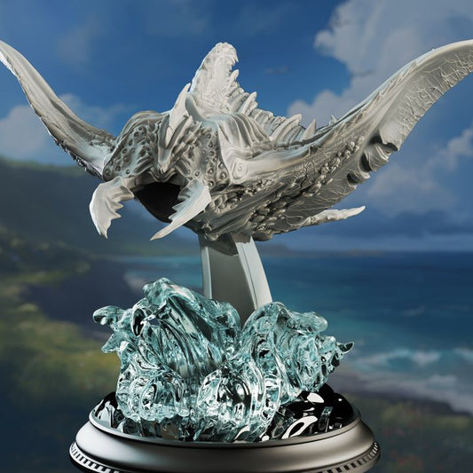 Flying Sea Ray Monstrosity Mount Miniature | Large | DM Stash | D&D DnD Pathfinder Miniature