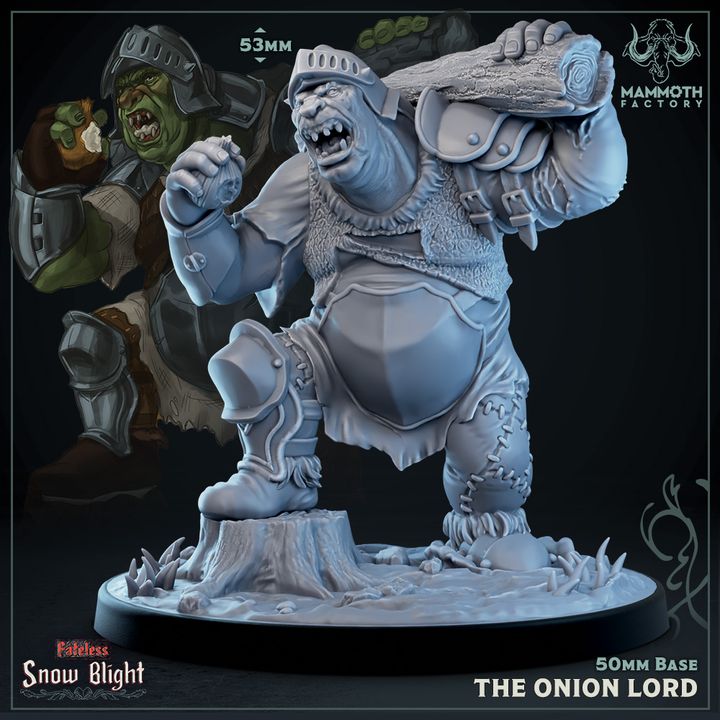 Ogre Club Warlord Fighter | Large | Mammoth Factory | D&D DnD Pathfinder Miniature