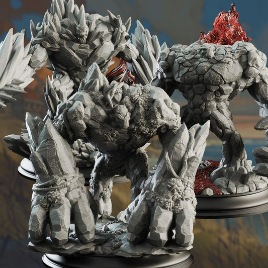 Elemental Golem Guard Construct Medium | DM Stash | D&D DnD Pathfinder Miniature