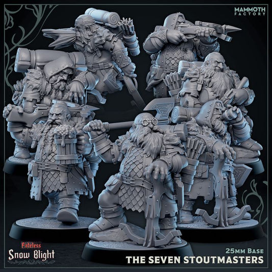 Dwarf Warrior Resin Minis Collection Medium | Mammoth Factory | D&D DnD Pathfinder Miniature