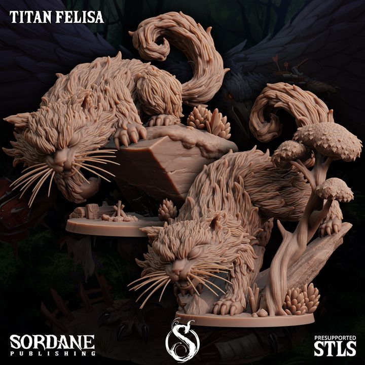 Titan Prowling Beast Nature | Medium | Sordane Publishing | D&D DnD Pathfinder Miniature