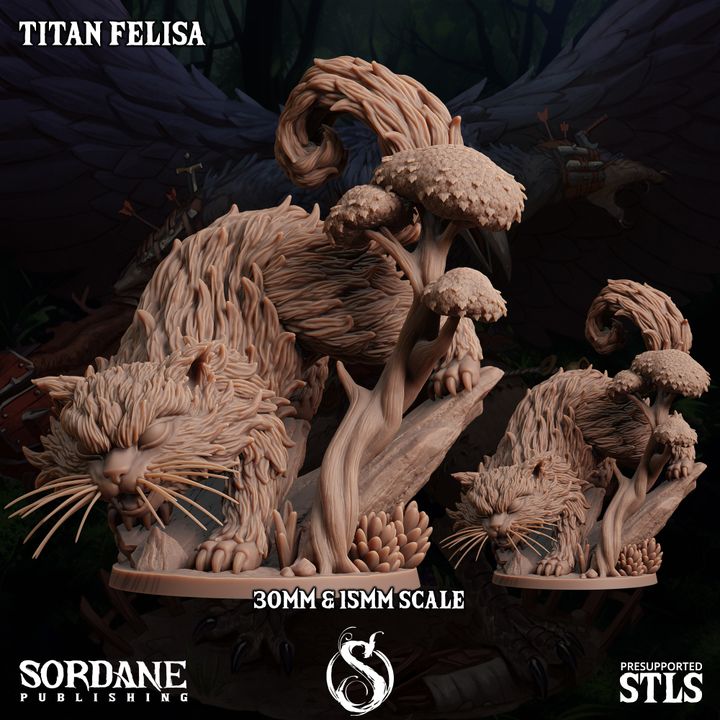 Titan Prowling Beast Nature | Medium | Sordane Publishing | D&D DnD Pathfinder Miniature