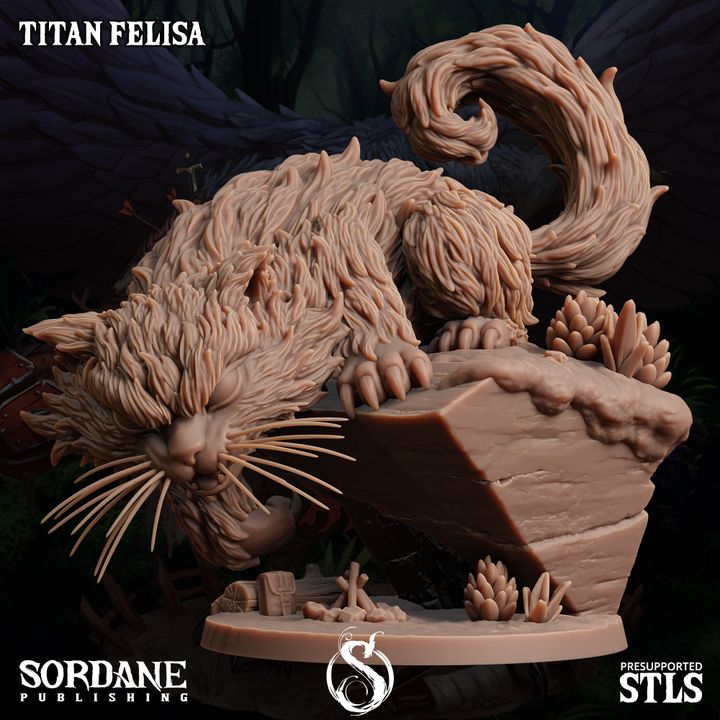 Titan Prowling Beast Nature | Medium | Sordane Publishing | D&D DnD Pathfinder Miniature