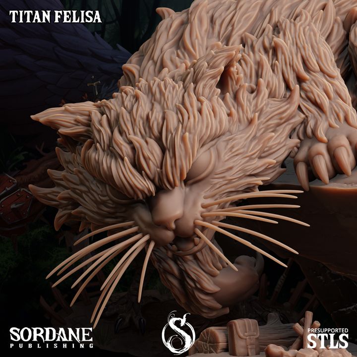Titan Prowling Beast Nature | Medium | Sordane Publishing | D&D DnD Pathfinder Miniature