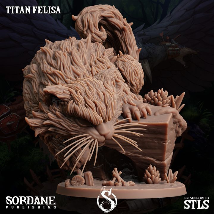 Titan Prowling Beast Nature | Medium | Sordane Publishing | D&D DnD Pathfinder Miniature